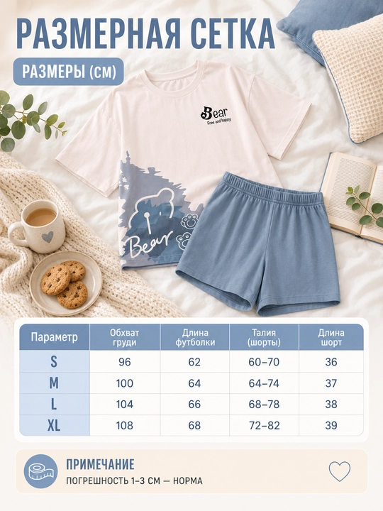 Ayollar va qizlar uchun pijama, ikki baho, uy uchun futbolka va shortik