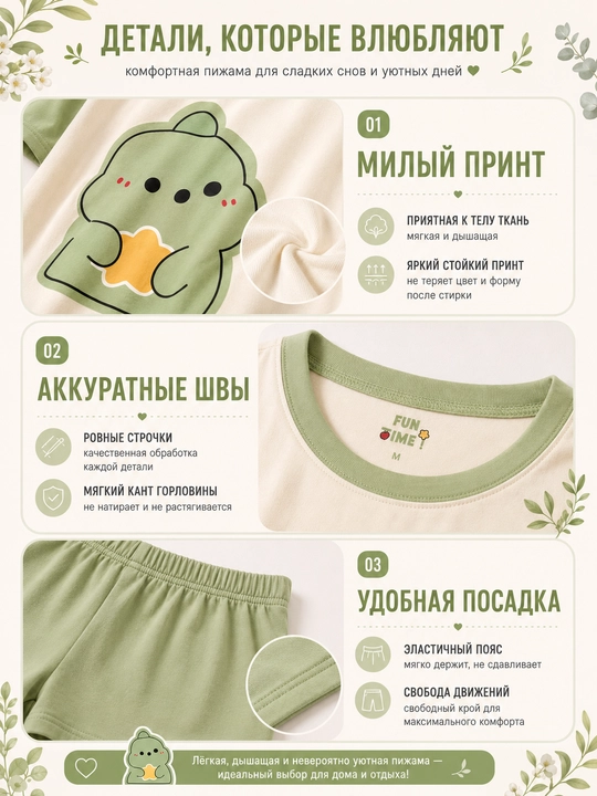 Ayollar va qizlar uchun pijama, ikki baho, uy uchun futbolka va shortik