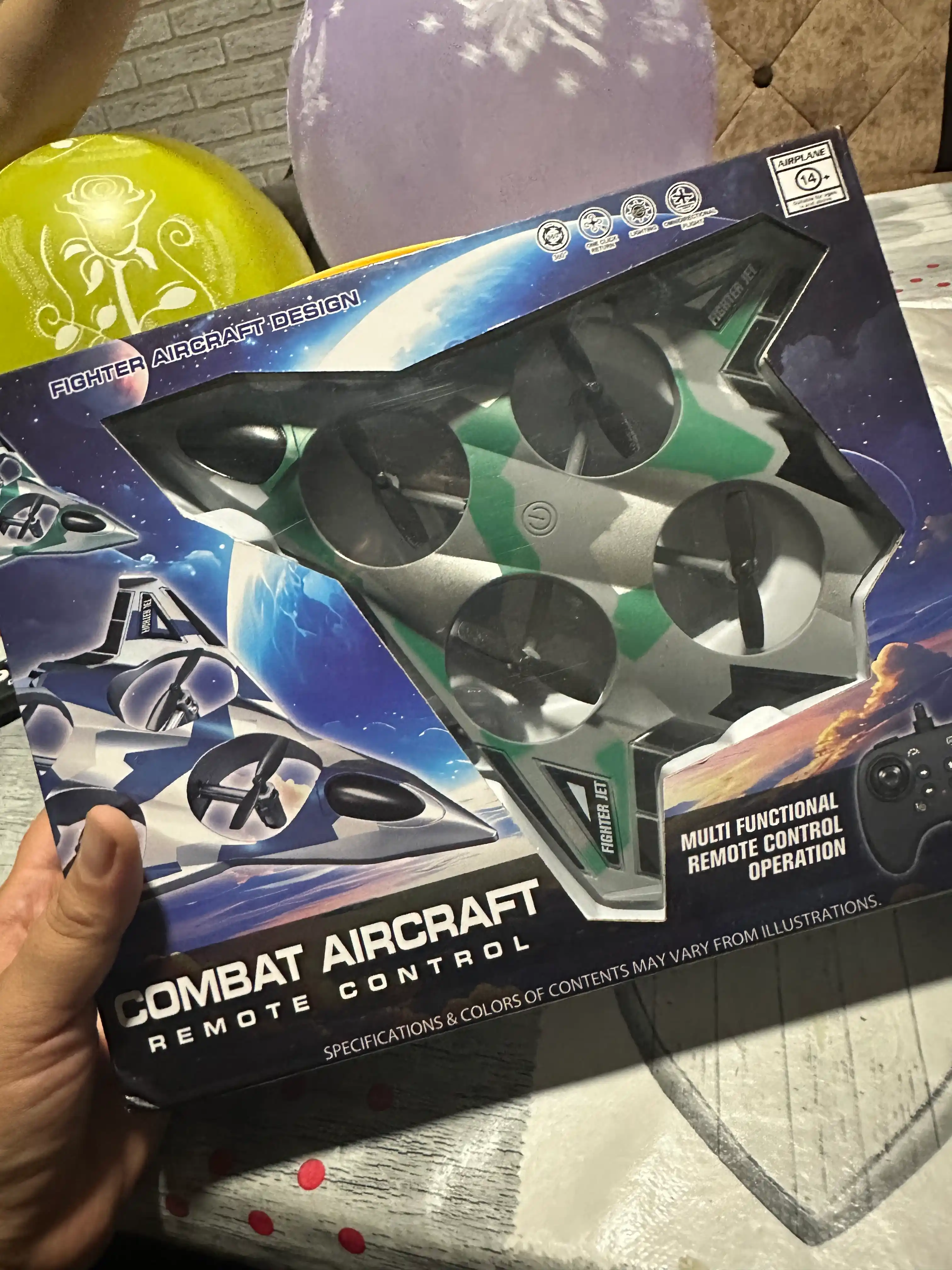RC самолет дрон игрушка с подсветкой LED, радиоуправляемая игрушка для детей