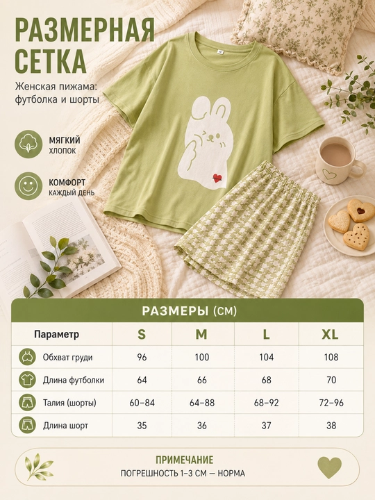 Ayollar va qizlar uchun pijama, ikki baho, uy uchun futbolka va shortik