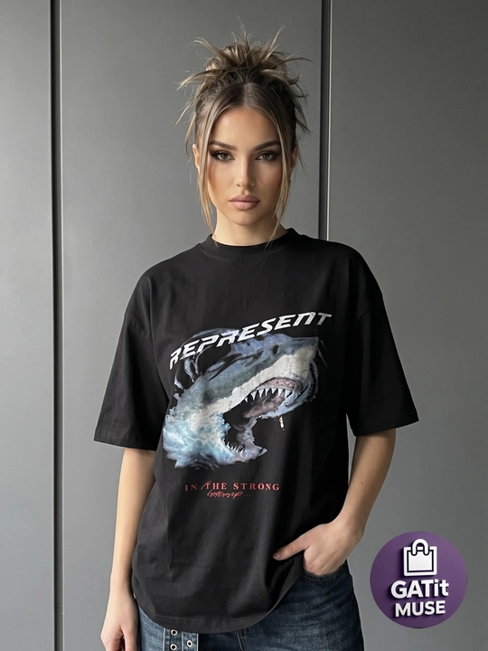 Futbolka oversize uniseks Y2K uslubida paxta %