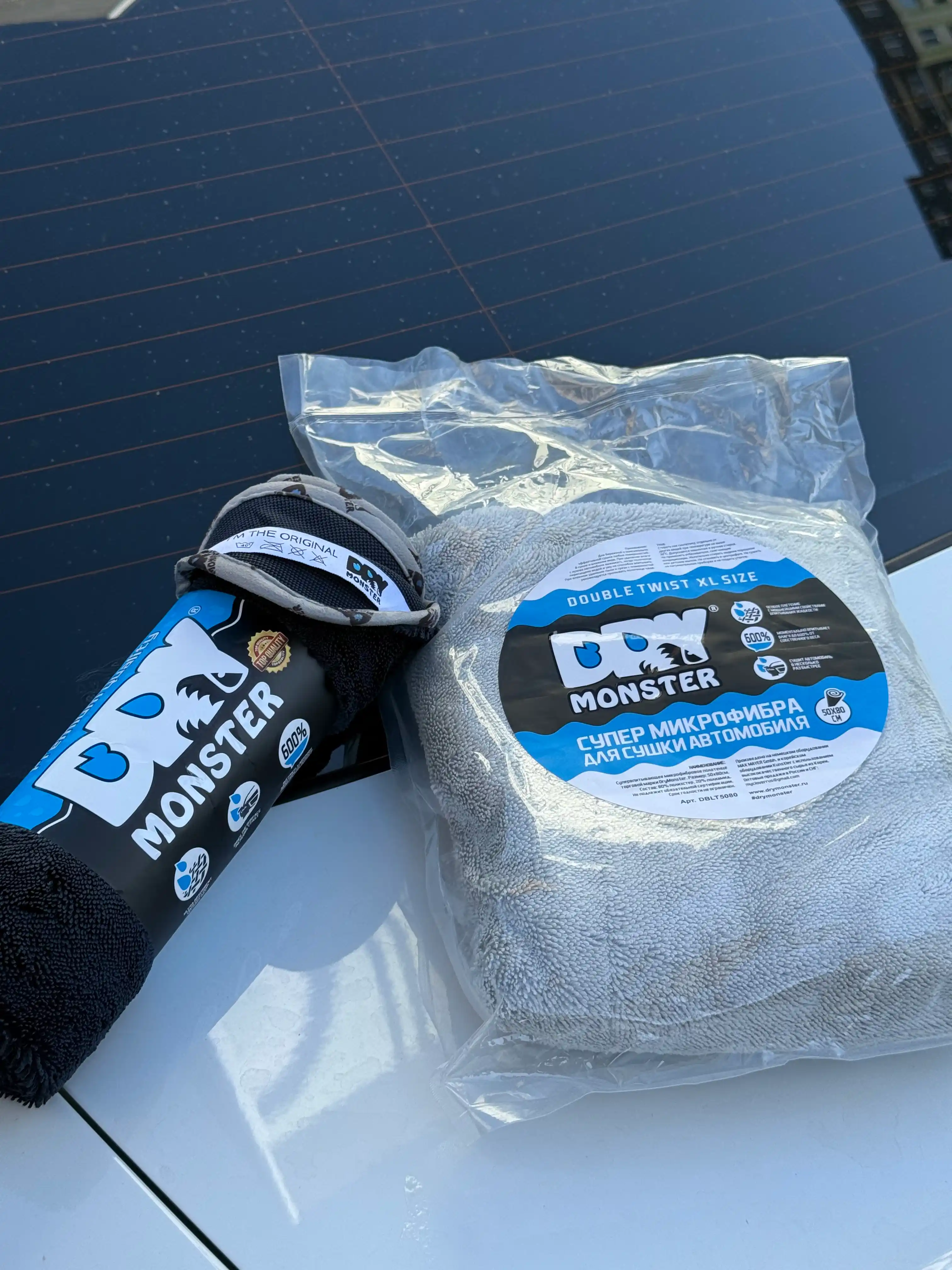 Dry Monster 55*75 SM  Mikrofibra sochiq avtomobil lattasi