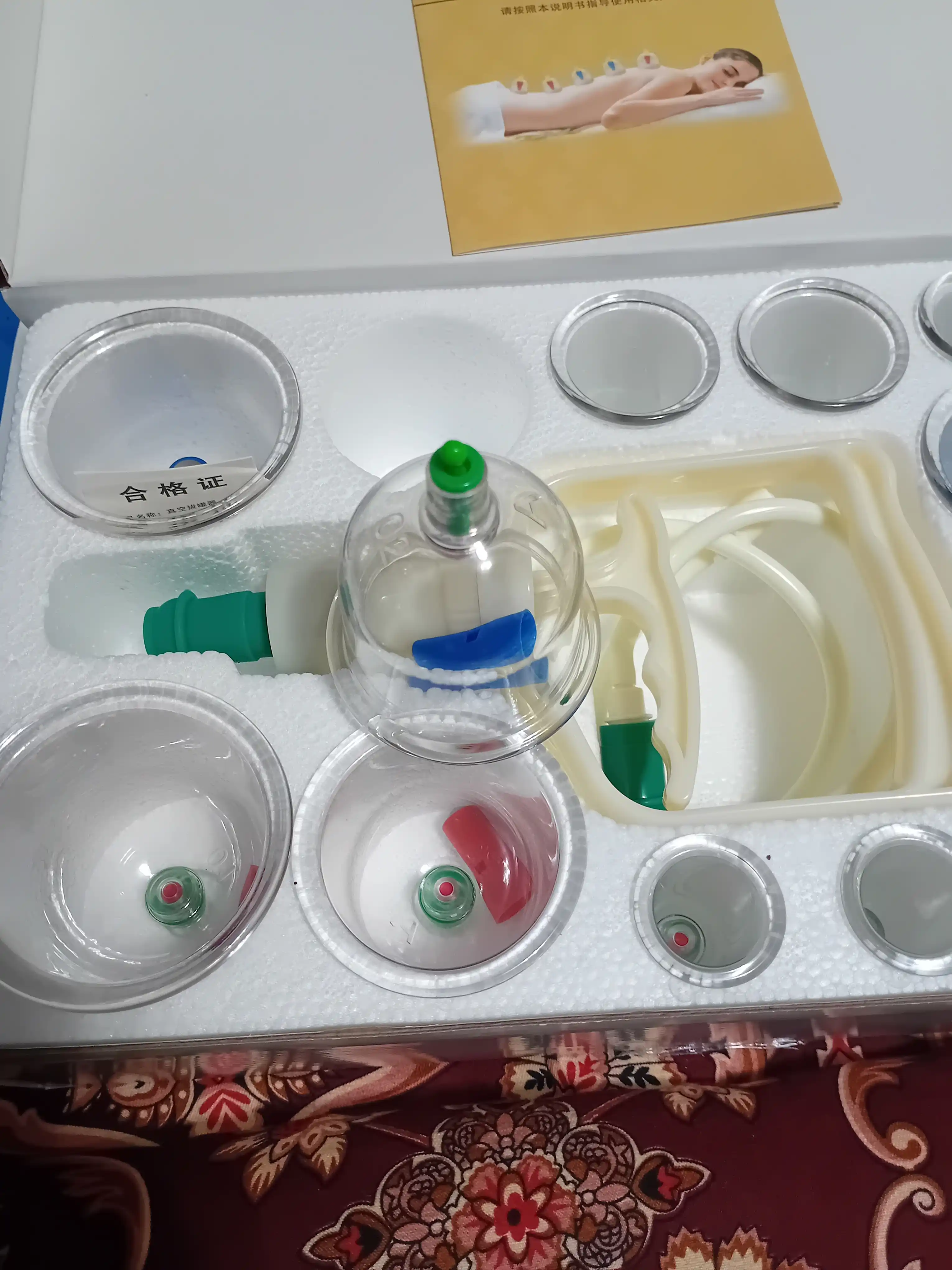 Vakum massaj Hijama, qattiq plastik, bonkalar, 12 dona