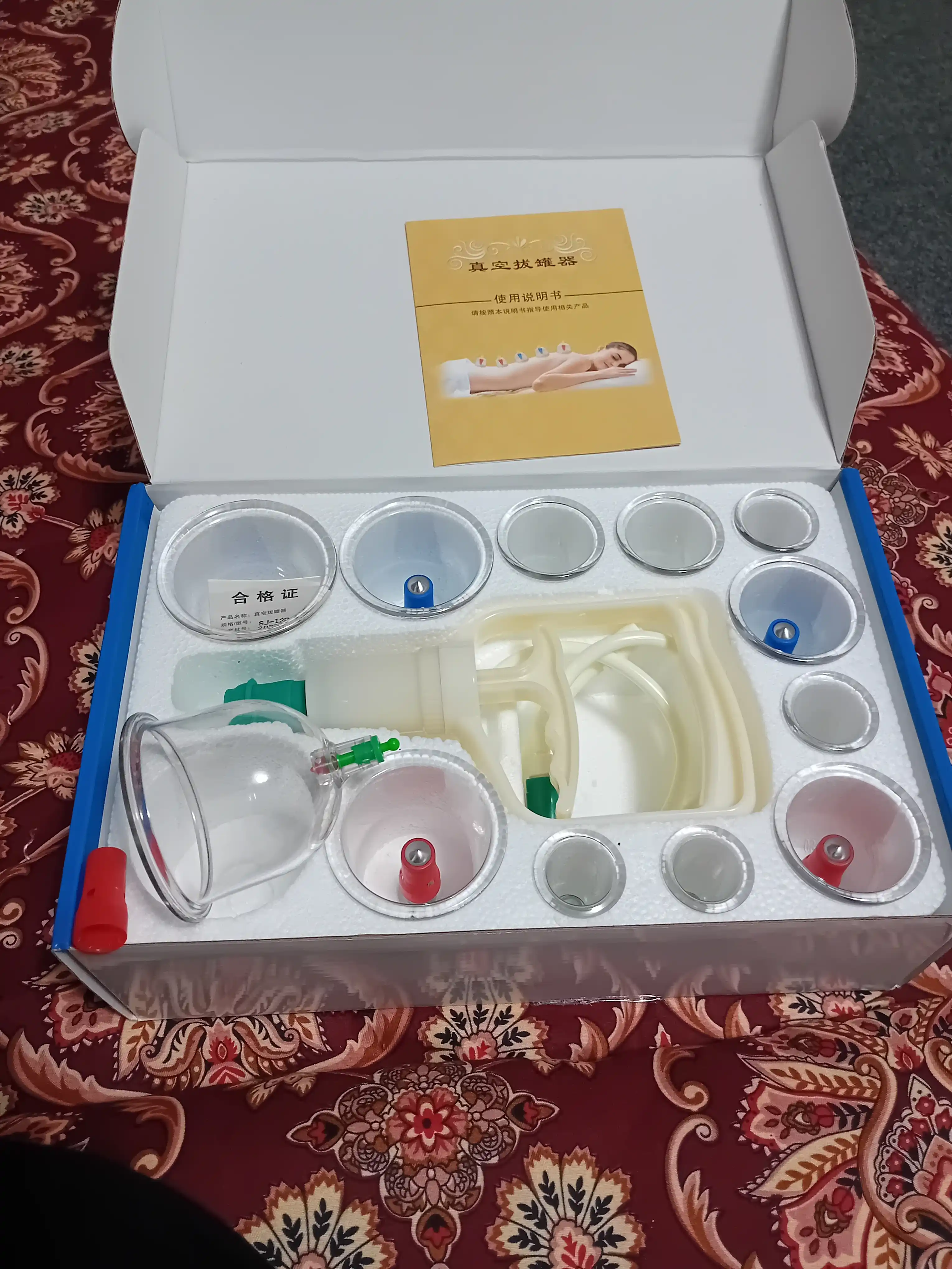 Vakum massaj Hijama, qattiq plastik, bonkalar, 12 dona