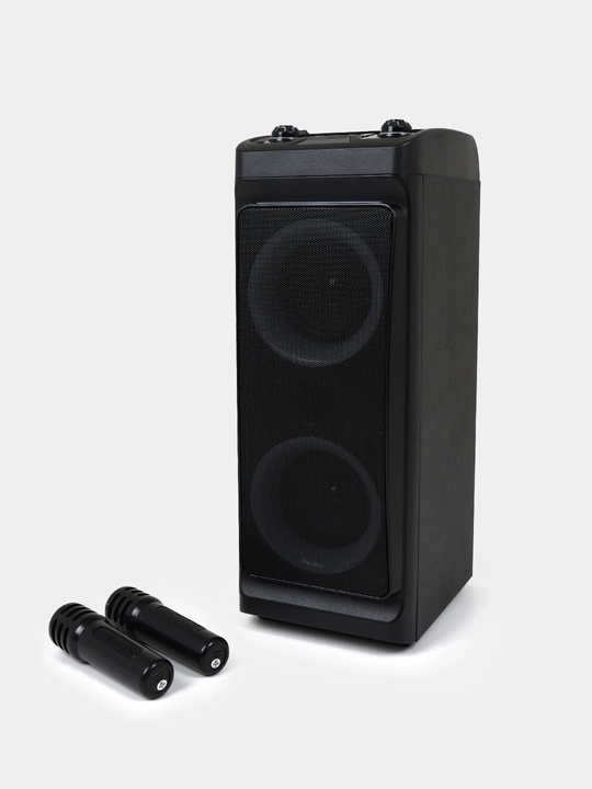 ZQS 4290 – mikrofonli portativ Bluetooth kolonka, yorqin LED chiroqlar bilan