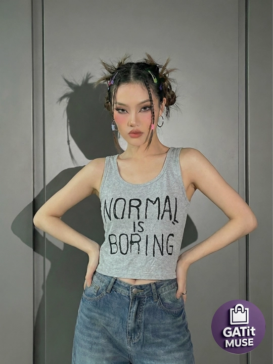 Ayollar uchun Koreyscha Y2K uslubidagi mayka