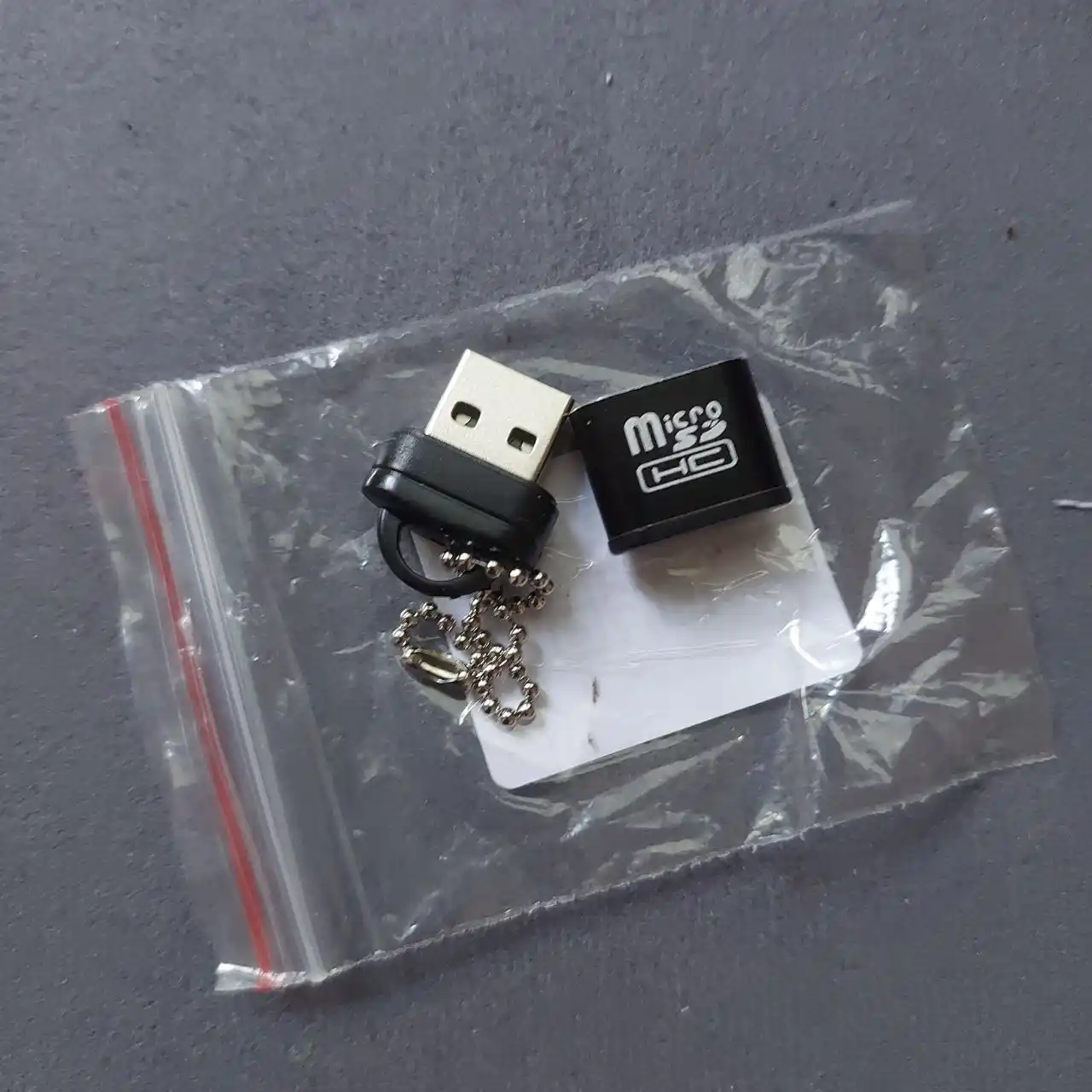 Картридер USB-адаптер Micro SD, черный
