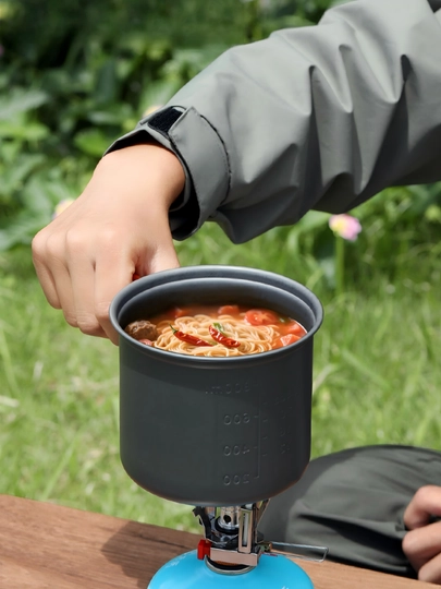 Gofun 2 ta qozon to‘plami: 20cm tova + 19cm qozon, 595g, 3–5 kishilik, sayohatga qulay