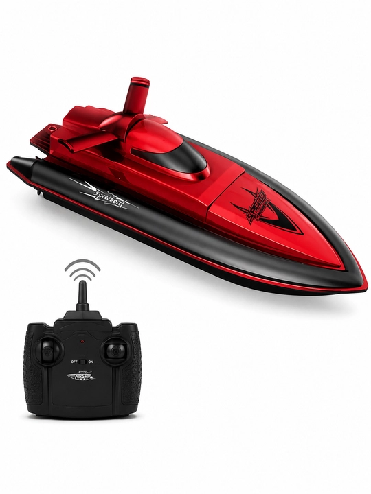 Airship 2.4G masofadan boshqariladigan kater, qizil RC suv kemasi, pultli tezkor qayiq 14+ - 
