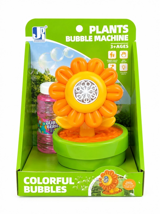 Sovun pufakchalari, avtomat, gul shaklidagi, Plants Bubble Machine, bolalar o‘yinchog‘i
