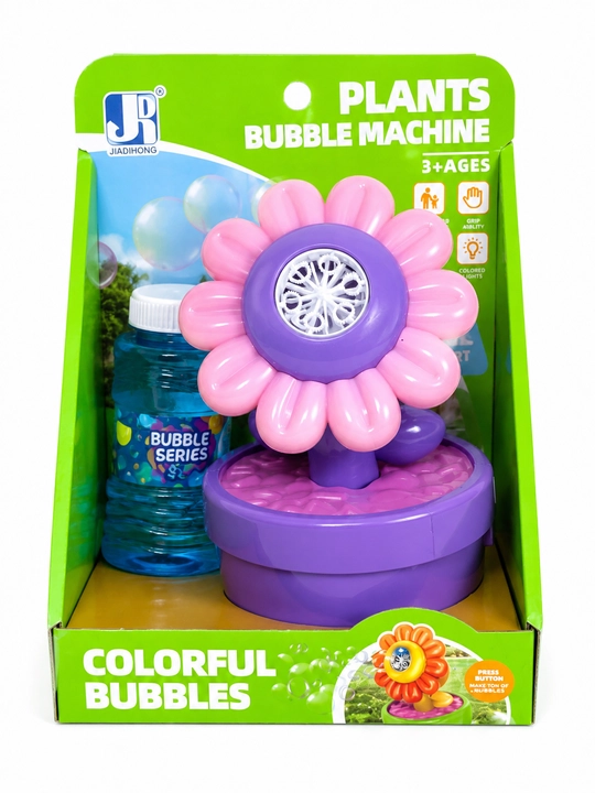 Sovun pufakchalari, avtomat, gul shaklidagi, Plants Bubble Machine, bolalar o‘yinchog‘i