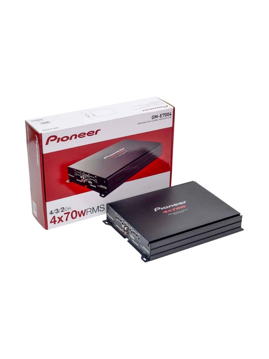 Avtomobil uchun ovoz kuchaytirgich PIONEER GM-E7004 4 kanalli qora avto usilitel