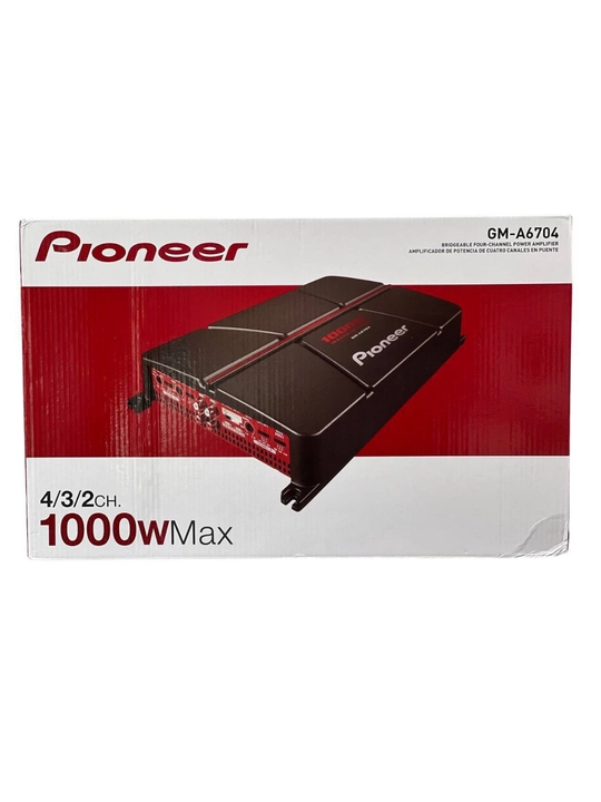 Avtomobil uchun ovoz kuchaytirgich PIONEER GM-A6704 4 kanalli qora 1000W