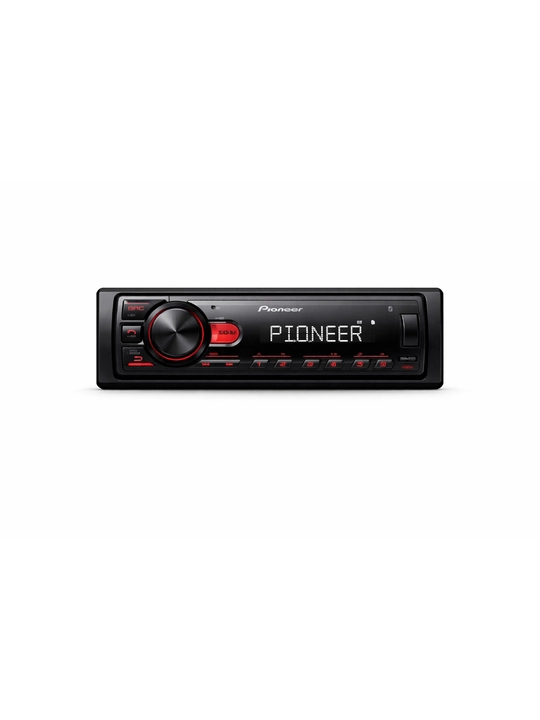 Avtomagnitola PIONEER MVH-S145BT, mashina uchun magnitafon, 1DIN, qora, Bluetooth AUX USB