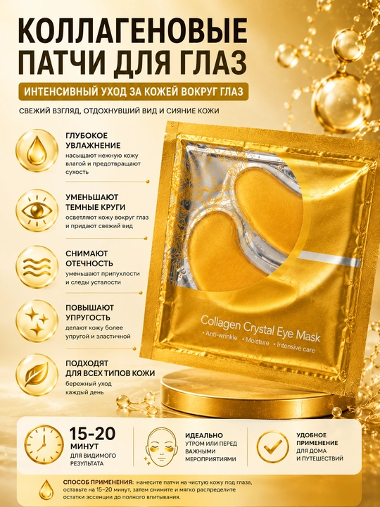 Коллагеновые патчи для глаз - 