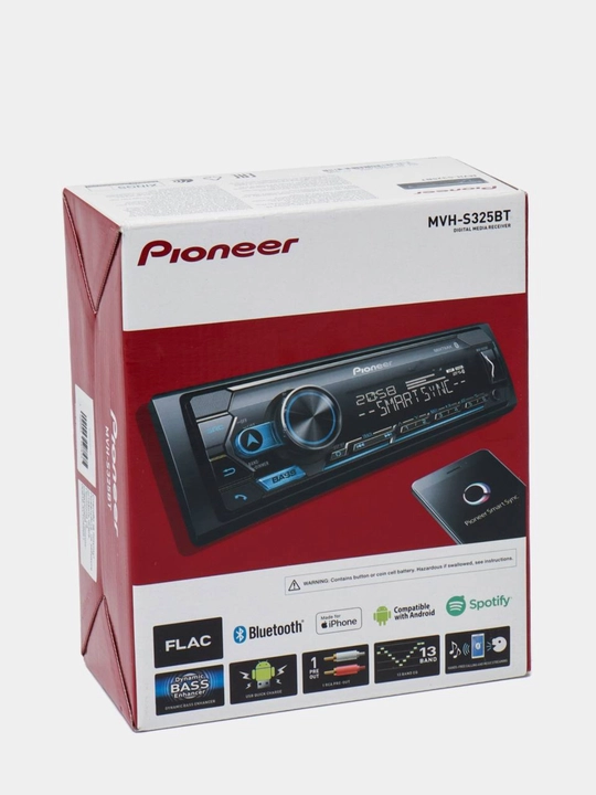 Magnitofon Pioneer MVH-S325BT Bluetooth avtomagnitola, 1DIN, 4x50W