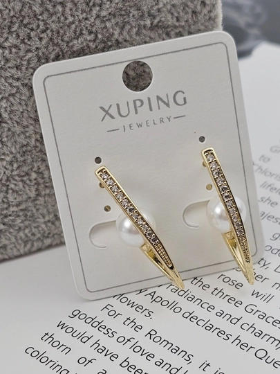 Серьги для девочек и женщин, Xuping — 1001PRT-XUPINGM-ЗОЛХАКИ