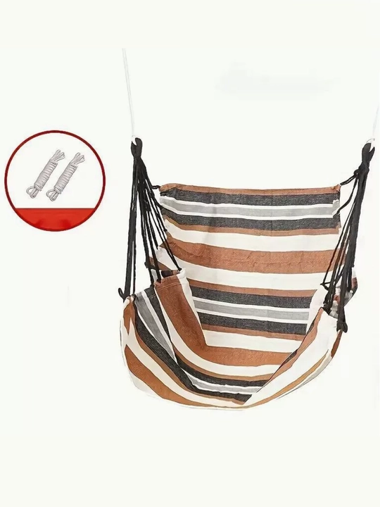 Gofun osma kreslo (hamak) — uy/dala belanchak, yotoqxona uchun, arqon+sumka, 100 kg - 