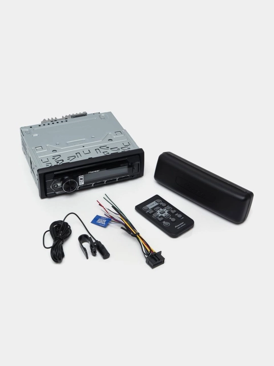 Avtomagnitola PIONEER DEH-S4250BT Bluetooth AUX USB CD 1DIN qora avtomobil uchun