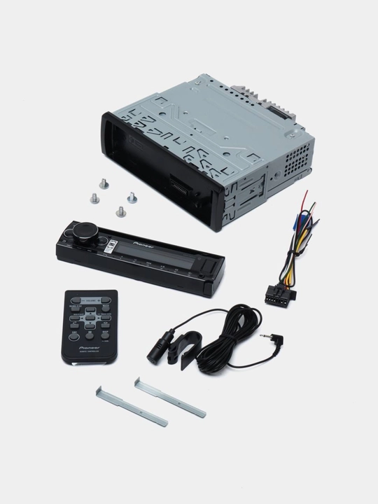 Avtomobil uchun Pioneer DEH-S5250BT magnitolasi, 1-DIN, qora, Bluetooth, USB, AUX
