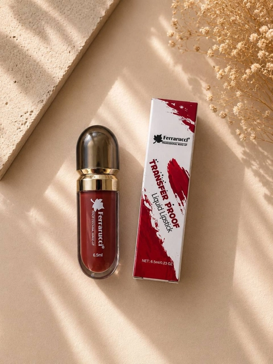 Ferrarucci Matte Liquid Lipstick Mat Suyuq Lab Bo‘yog‘i 01 03 07 08 Ranglar 6.5 ml - 