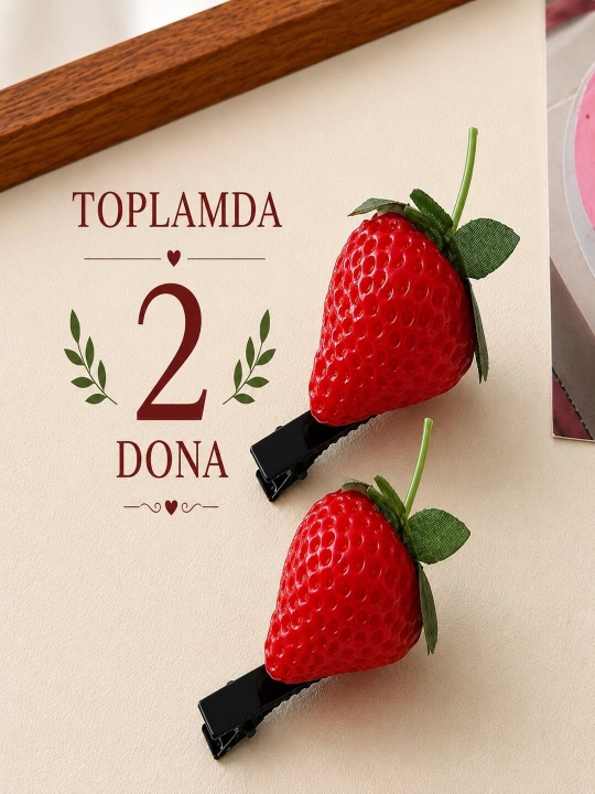 Mevalar, muzqaymoq, oshxona jihozi va ijodiy dizaynli soch to‘g‘nag‘ichlari toplami - 