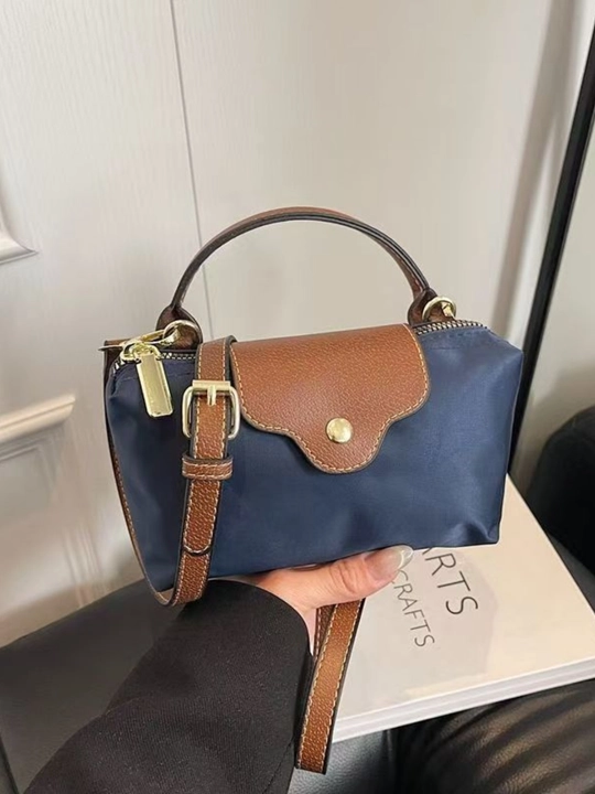 Sumka ayollar uchun, mini Longchamp uslubida, kichkina krossbodi sumka-kosmetichka