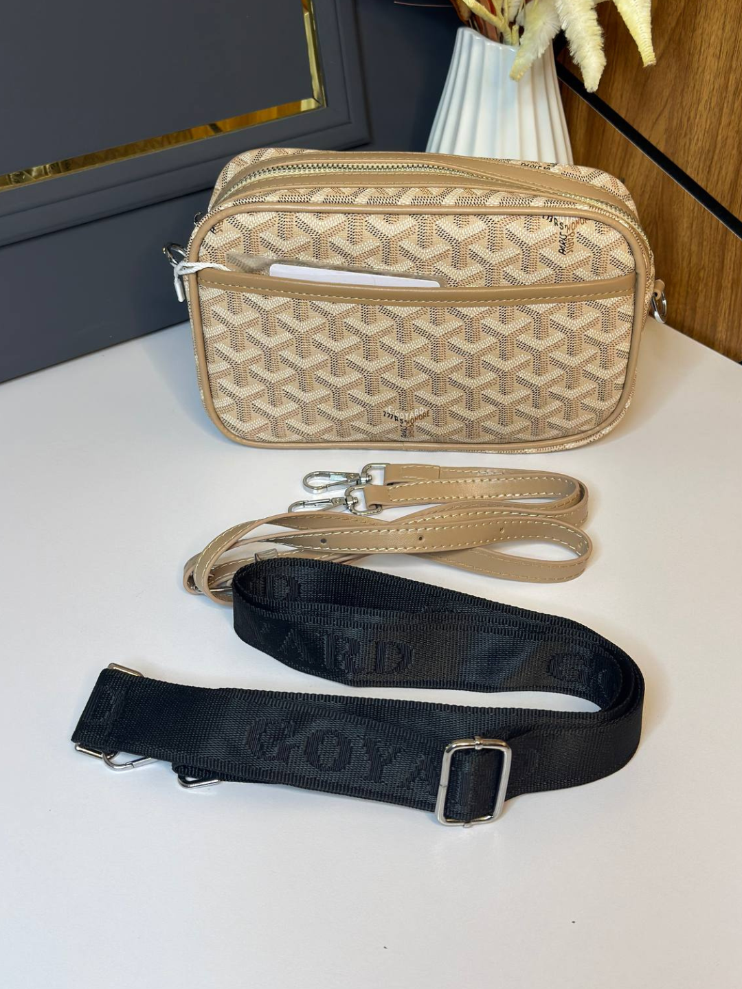 Goyard uslubidagi erkaklar sumkasi Premium Crossbody Bag, zamonaviy dizayn - 