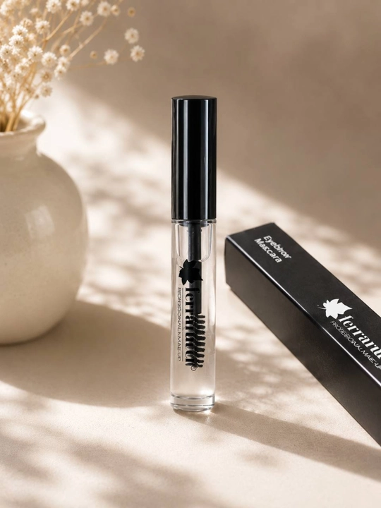 Ferrarucci Eyebrow Mascara shaffof qosh geli, qosh fiksatori uzoq saqlovchi, 8 ml