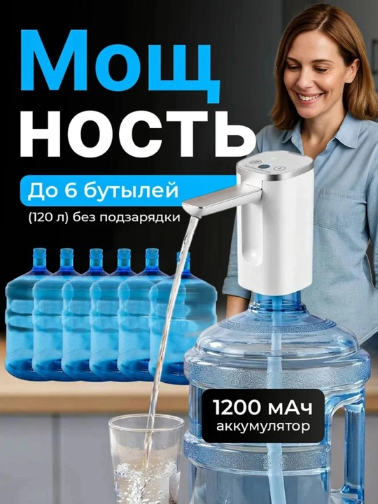 Умная сенсорная помпа для воды Type-C, автоматический диспенсер для бутылей 200/400/800 мл