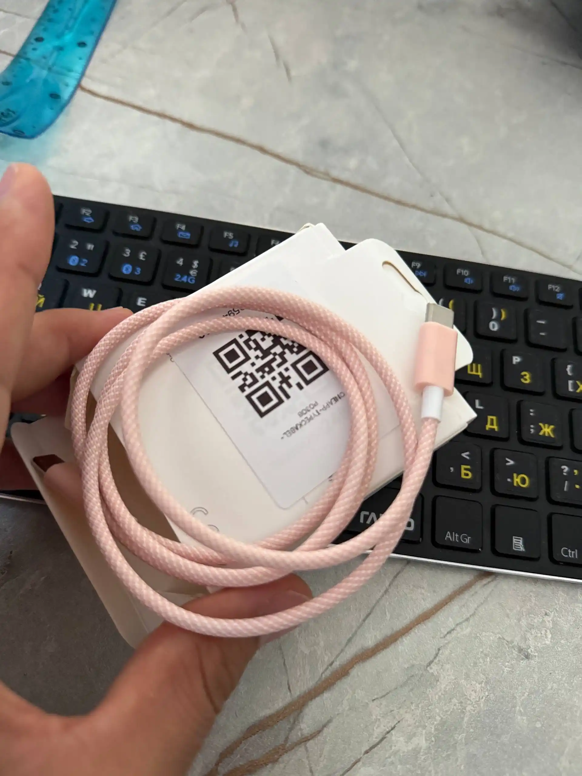 USB Type-C – Type-C kabel, 60W, 6A, tezkor zaryadlash va ma'lumot uzatish uchun, 1 m