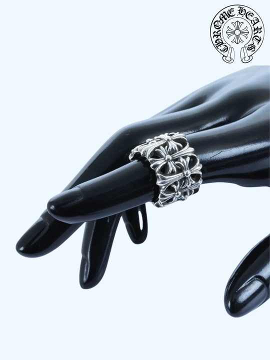 Кольцо в стиле Chrome Hearts винтажное Y2K готика унисекс