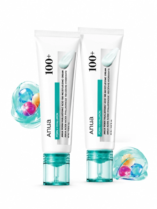 Anua PDRN + Hyaluronik kislota namlovchi yuz kremi, 60 ml × 2 dona