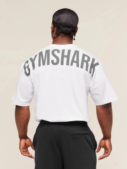 Футболка Gym Shark,  оверсайз , спортивная, унисекс, для тренировок и повседневной носки - 