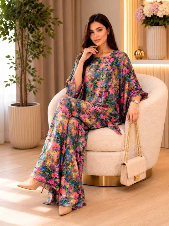 Женский костюм-двойка, ткань: Duing Istanbul Poplin, размеры: 46-52 материал штампеля