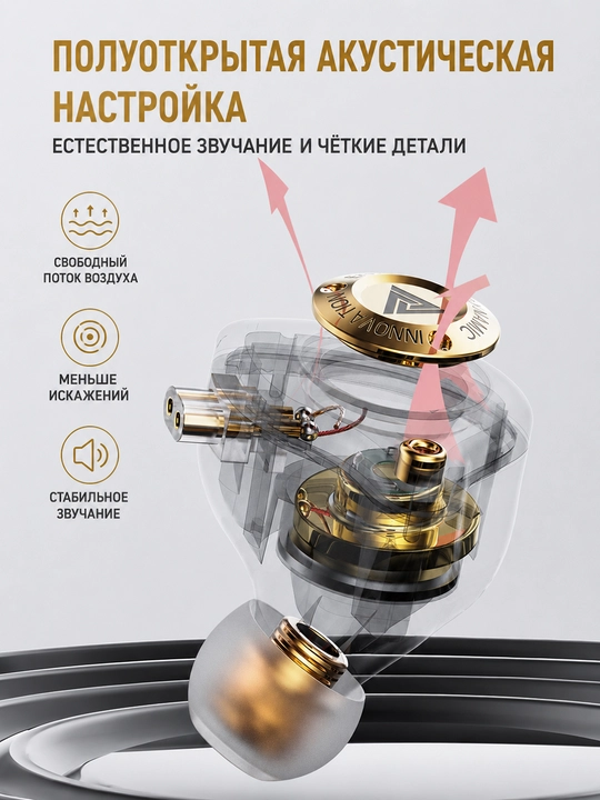 QKZ ENZO PRO проводные внутриканальные Hi-Res наушники с микрофоном, 3,5 мм, глубокий бас