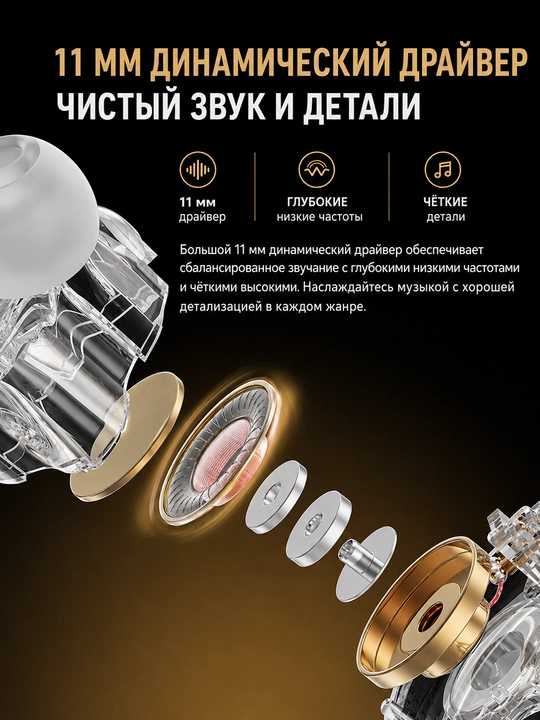 QKZ ENZO PRO проводные внутриканальные Hi-Res наушники с микрофоном, 3,5 мм, глубокий бас