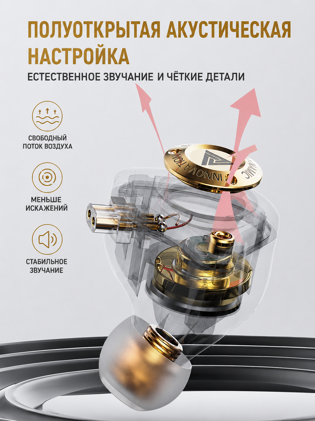 QKZ ENZO PRO проводные внутриканальные Hi-Res наушники с микрофоном, 3,5 мм, глубокий бас