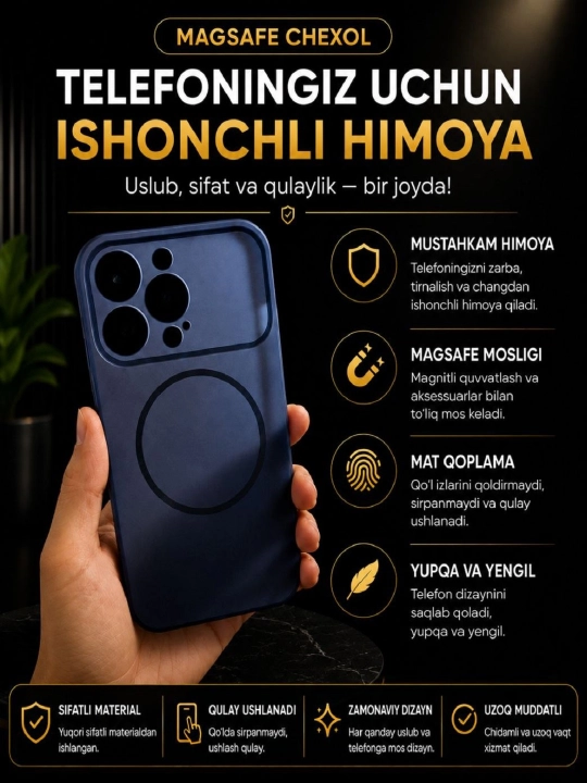 Sifatli chexol iPhone 13 Pro uchun - 