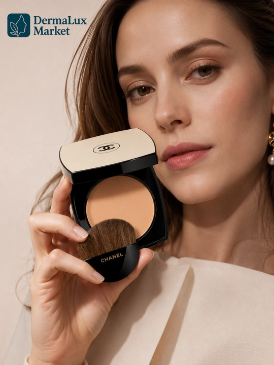 Компактная пудра с эффектом естественного сияния, лёгкая  текстура — CHANEL les beiges B20