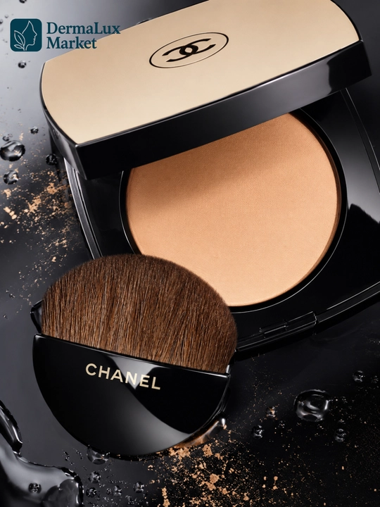 Компактная пудра с эффектом естественного сияния, лёгкая  текстура — CHANEL les beiges B20