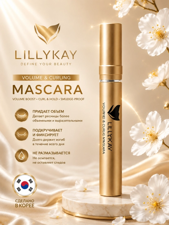 Тушь LILYKAY для ресниц объем и подкручивание - 