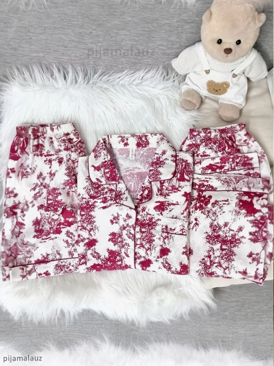 Ayollar pijamalari 3 tasi 1 da, shim va shortikli to'plam, uy kiyimlari