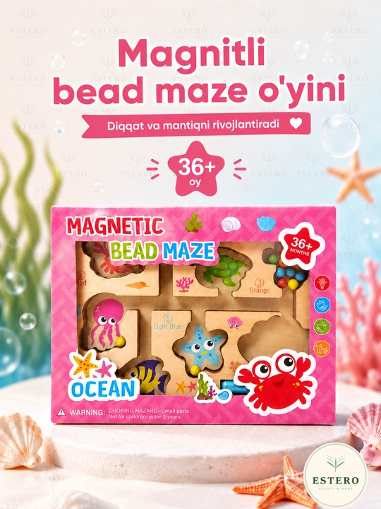 Магнитный лабиринт для детей — Bead Maze, развивающая игрушка