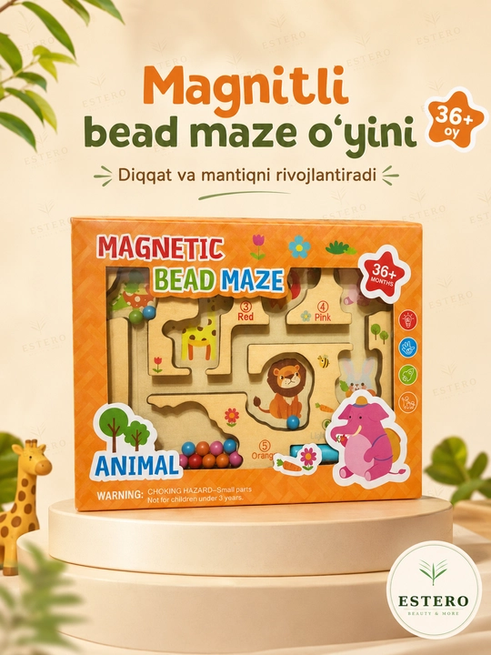 Магнитный лабиринт для детей — Bead Maze, развивающая игрушка