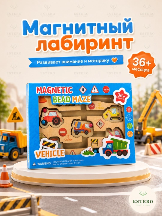 Магнитный лабиринт для детей — Bead Maze, развивающая игрушка