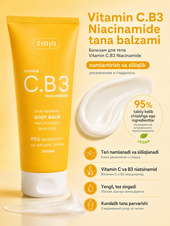 Tana uchun vitamin C.B3 balzami Niacinamid - 200 ml