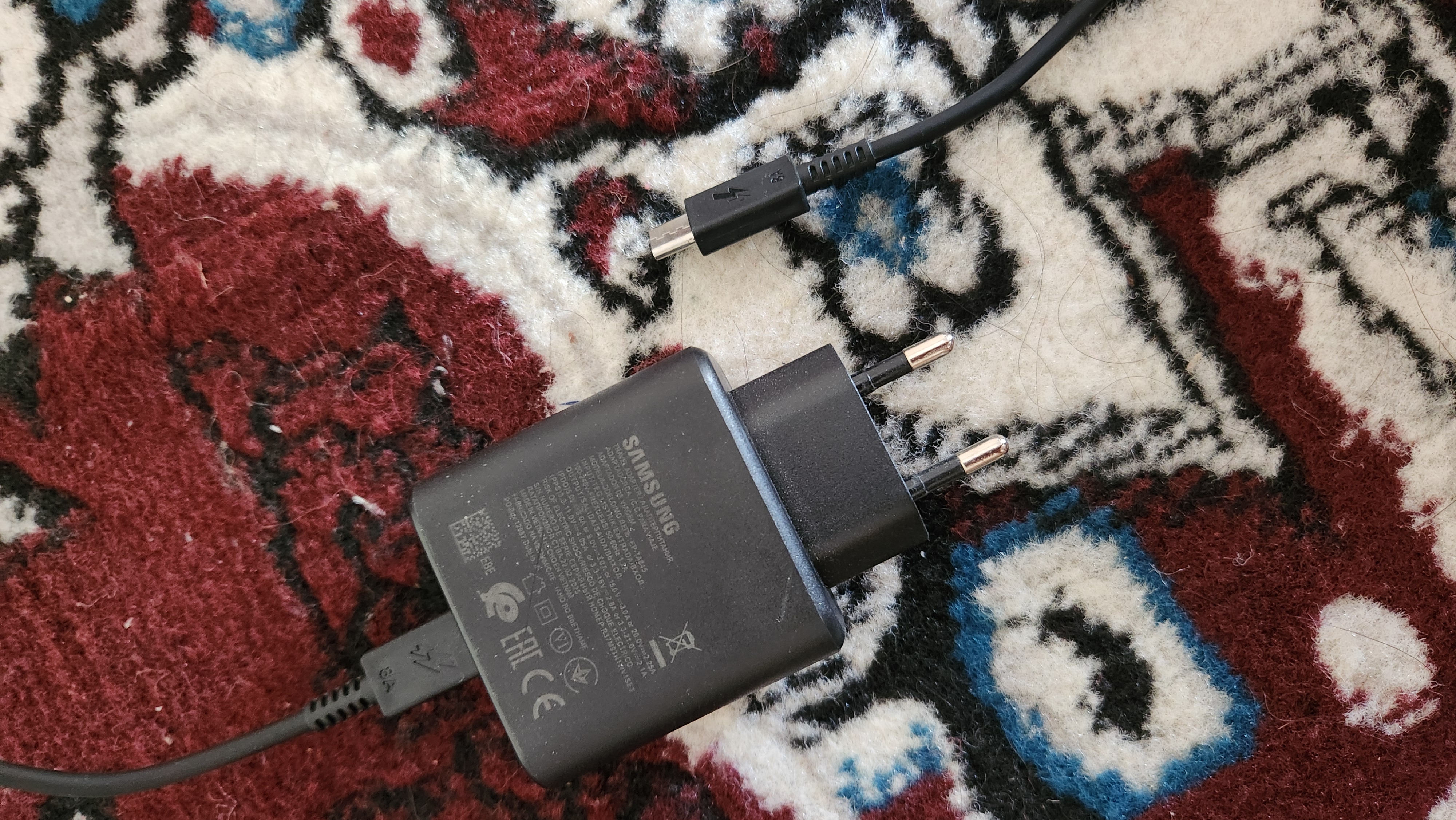Быстрая зарядка, сетевое зарядное устройство Samsung Travel Adapter 45 Вт, с кабелем Type-C