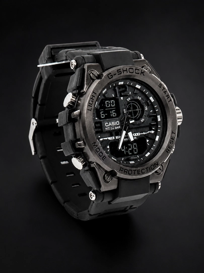 Мужские наручные часы Sport Titan Black —Премиальные спортивные часы с защитой от ударов