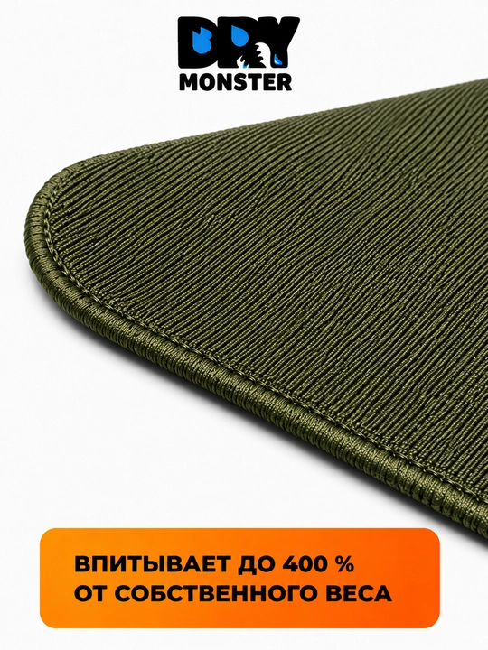 Микрофибра для стекол DRY Monster, 34x35 см, салфетка без разводов, для авто